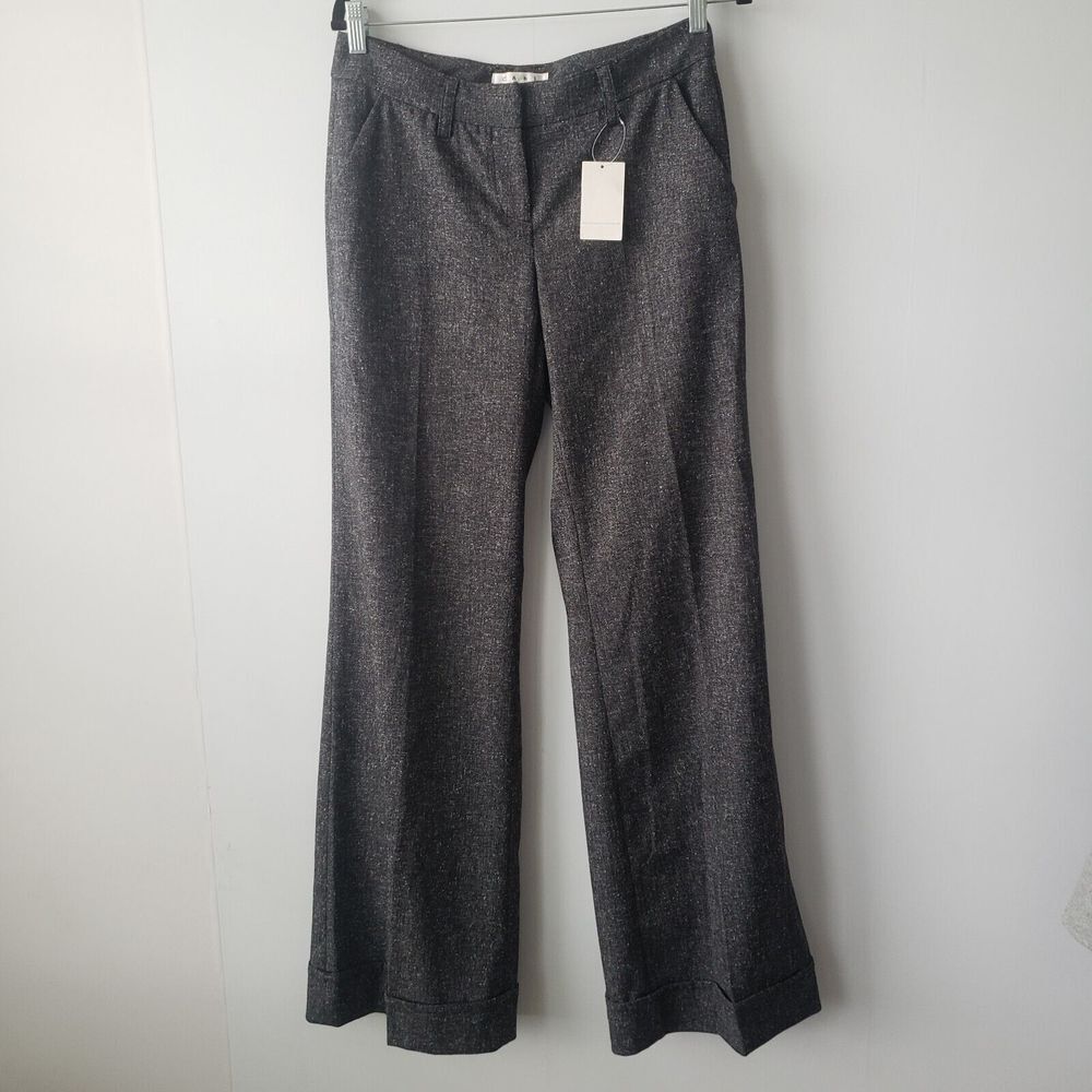 Cabi 230 women's speckled Tweed Wide Leg Trouser Pants size 4